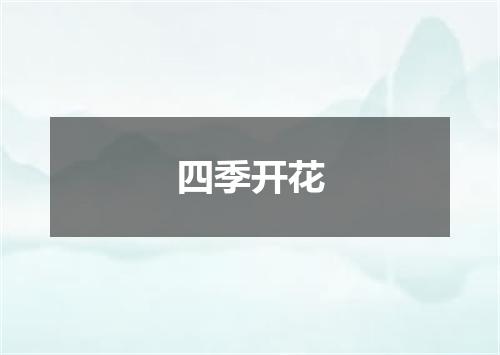 四季开花