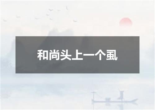 和尚头上一个虱