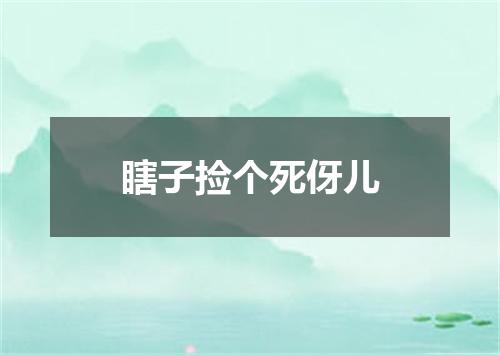 瞎子捡个死伢儿