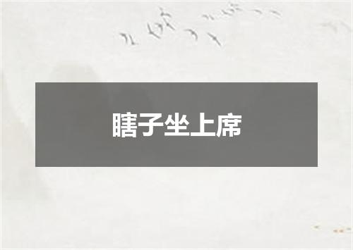 瞎子坐上席