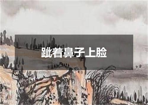 跐着鼻子上脸