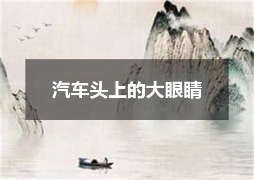 汽车头上的大眼睛
