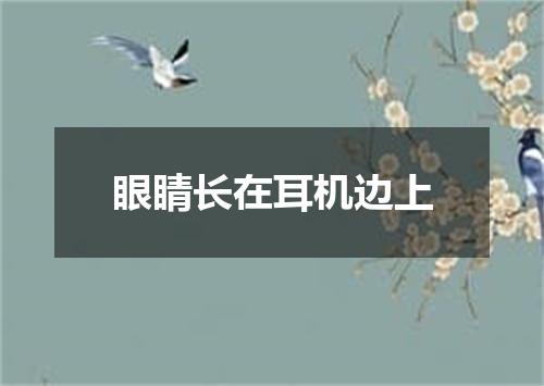 眼睛长在耳机边上
