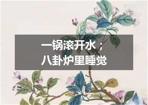 一锅滚开水；八卦炉里睡觉