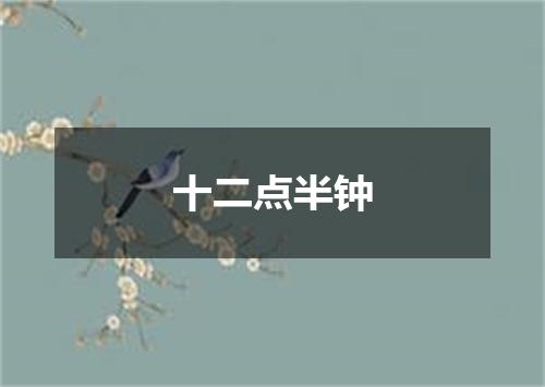 十二点半钟