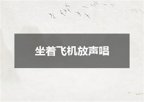 坐着飞机放声唱