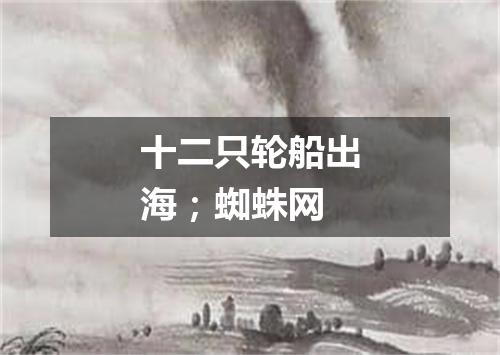 十二只轮船出海；蜘蛛网