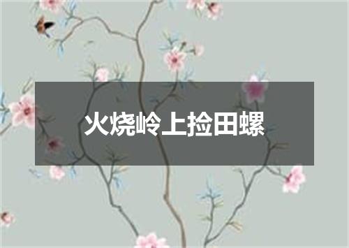 火烧岭上捡田螺