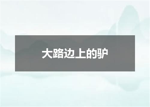 大路边上的驴