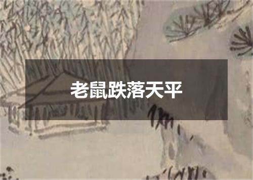 老鼠跌落天平