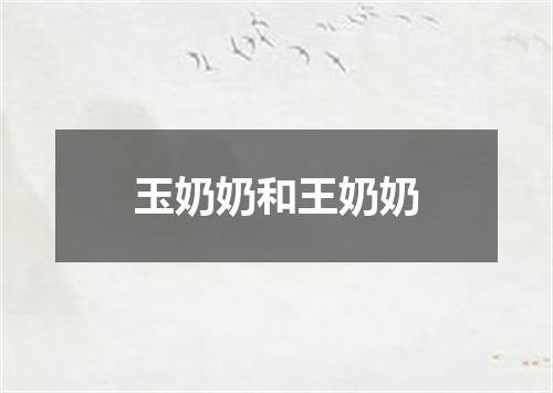 玉奶奶和王奶奶