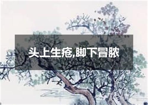 头上生疮,脚下冒脓