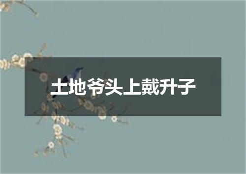土地爷头上戴升子