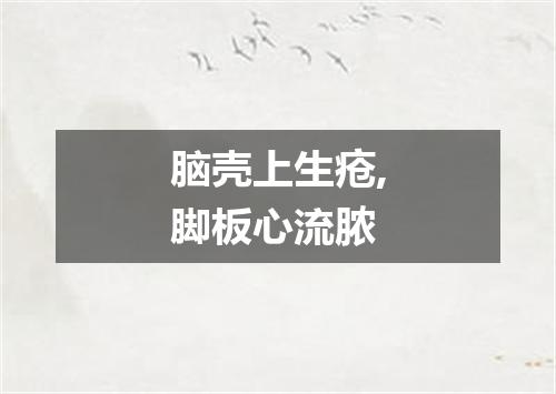 脑壳上生疮,脚板心流脓