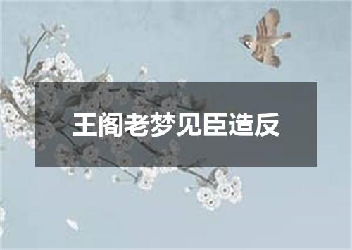 王阁老梦见臣造反
