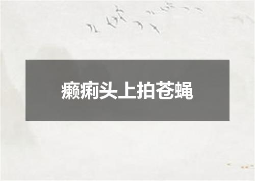 癞痢头上拍苍蝇