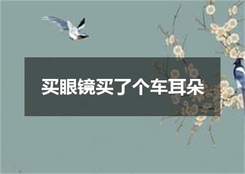 买眼镜买了个车耳朵