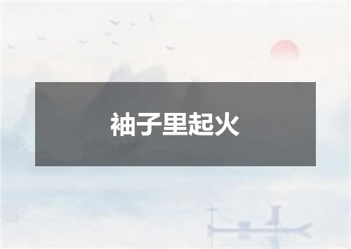 袖子里起火