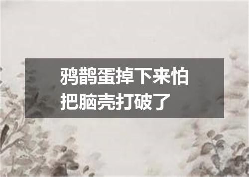 鸦鹊蛋掉下来怕把脑壳打破了