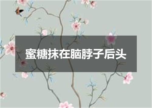 蜜糖抹在脑脖子后头