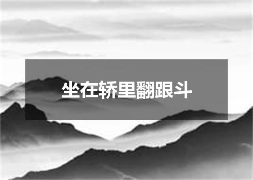 坐在轿里翻跟斗