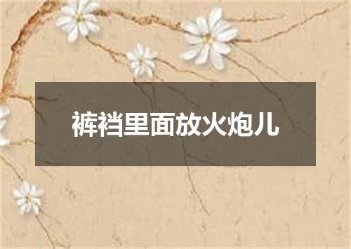 裤裆里面放火炮儿
