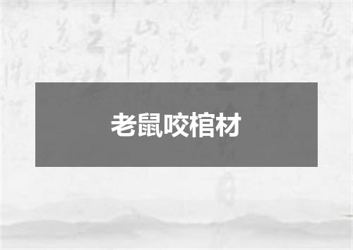 老鼠咬棺材