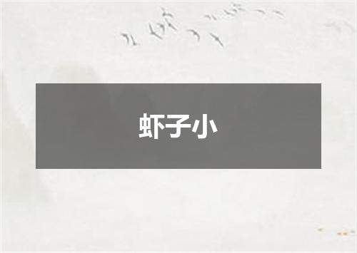 虾子小