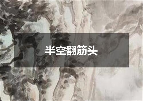 半空翻筋头
