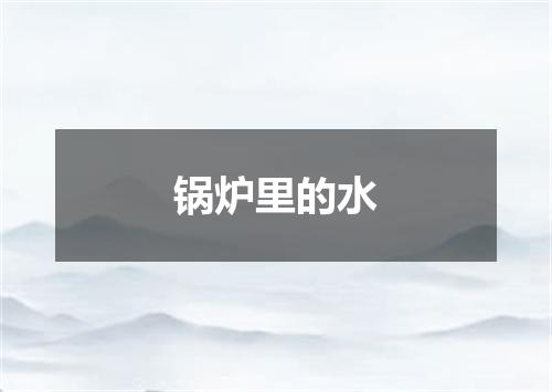 锅炉里的水