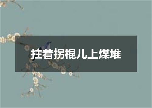 拄着拐棍儿上煤堆