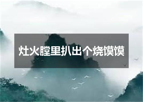 灶火膛里扒出个烧馍馍