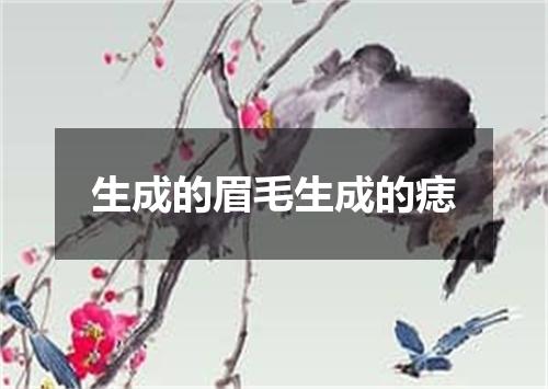 生成的眉毛生成的痣