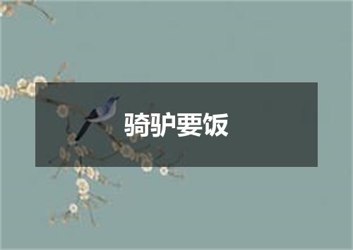 骑驴要饭