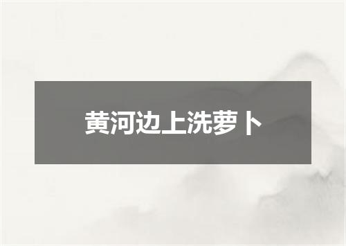 黄河边上洗萝卜