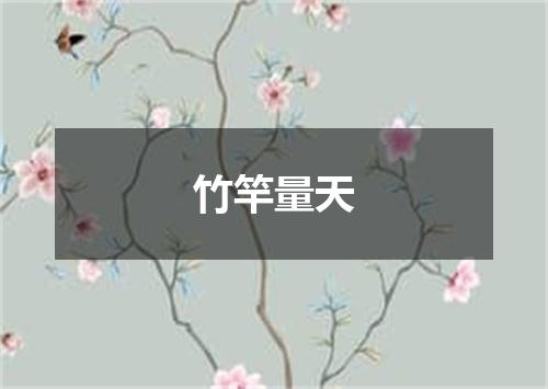 竹竿量天