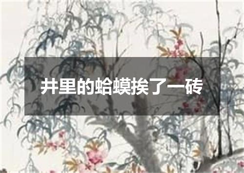 井里的蛤蟆挨了一砖