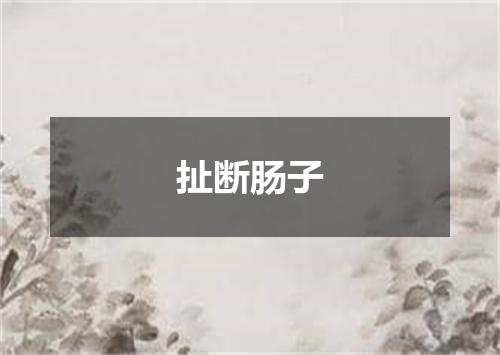 扯断肠子