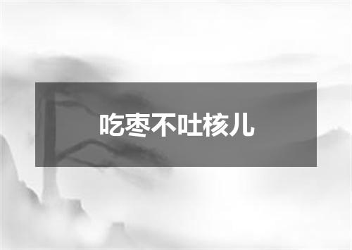 吃枣不吐核儿