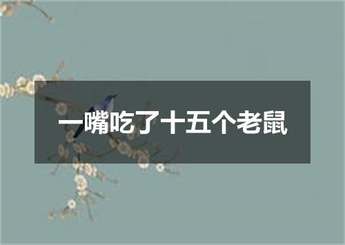 一嘴吃了十五个老鼠