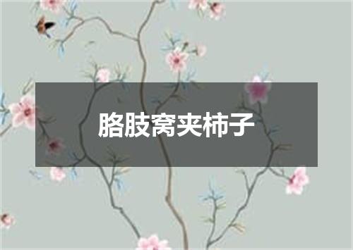 胳肢窝夹柿子