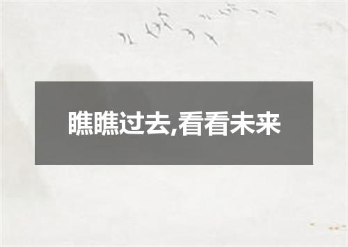 瞧瞧过去,看看未来