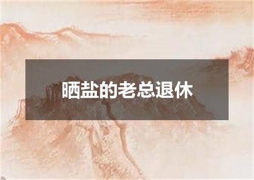 晒盐的老总退休