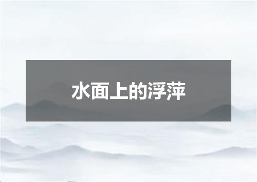 水面上的浮萍