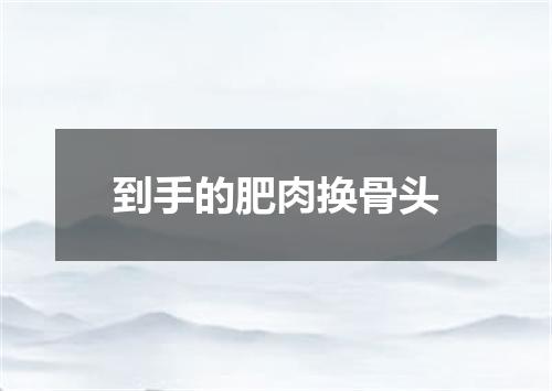 到手的肥肉换骨头