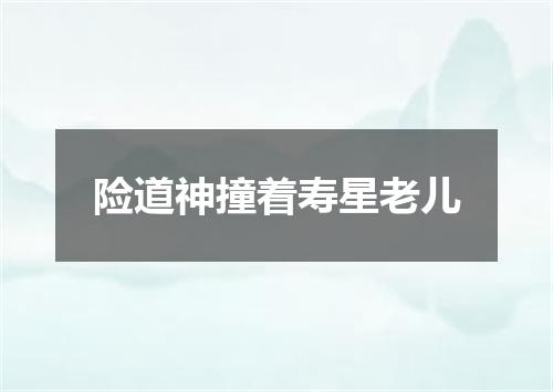 险道神撞着寿星老儿