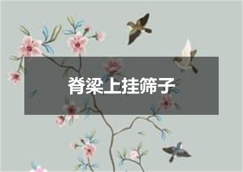 脊梁上挂筛子