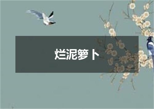 烂泥箩卜