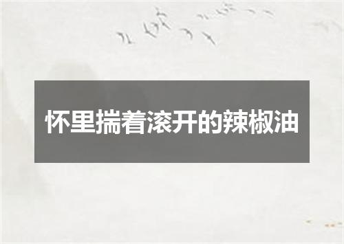 怀里揣着滚开的辣椒油
