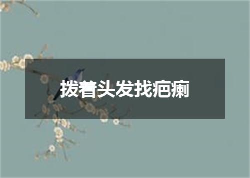 拨着头发找疤瘌